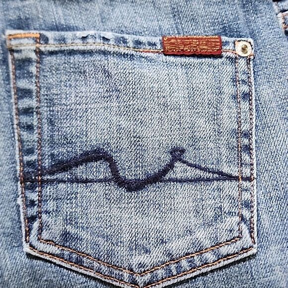 7 for all Mankind Low Rise Bootcut Jeans Size 26 - Picture 12 of 12